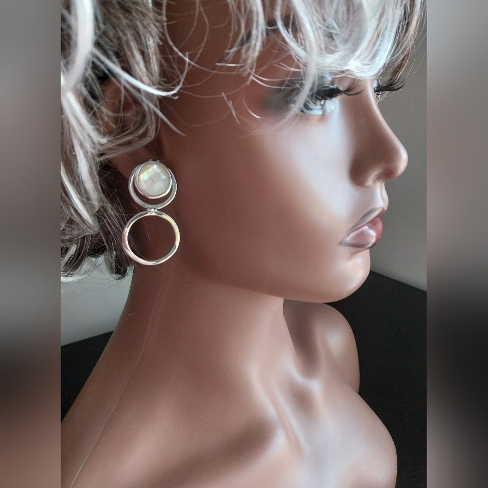 Elle Elegant Silver Sterling Earrings - Picture 9 of 14